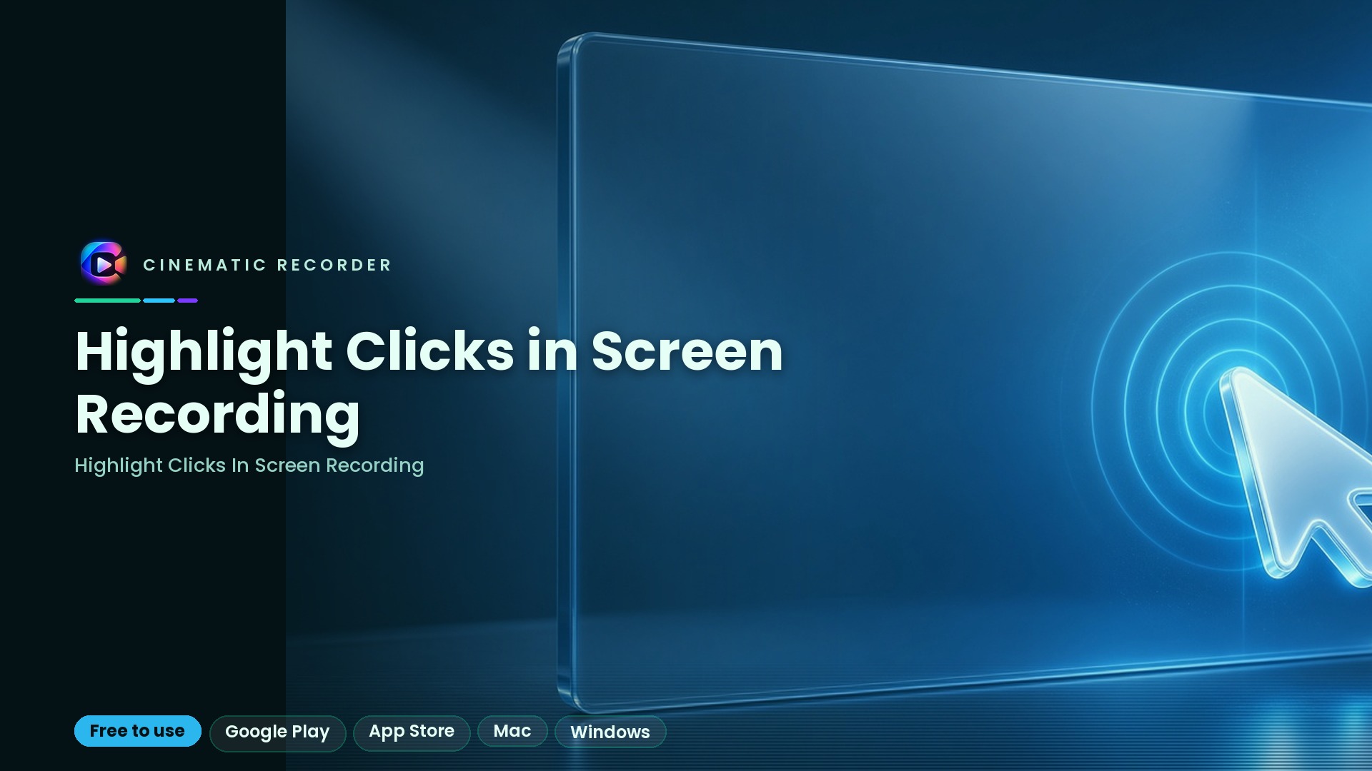 highlight clicks in screen recording