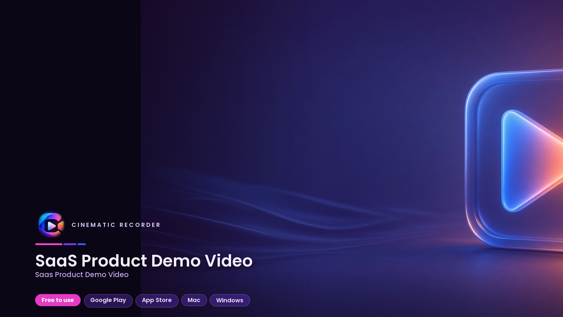 saas product demo video