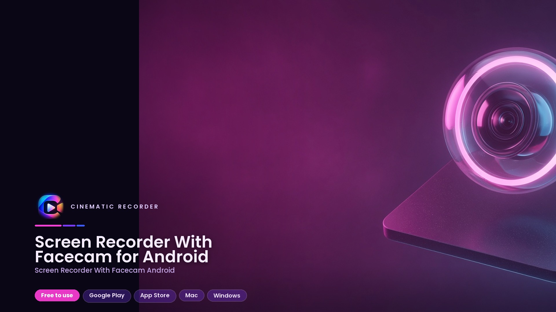 screen recorder with facecam android